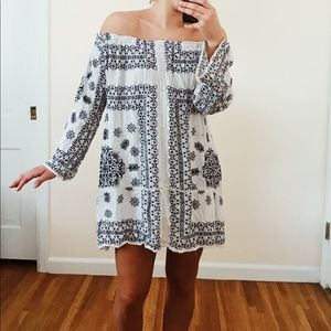 Off-the-Shoulder Dress from ZARA